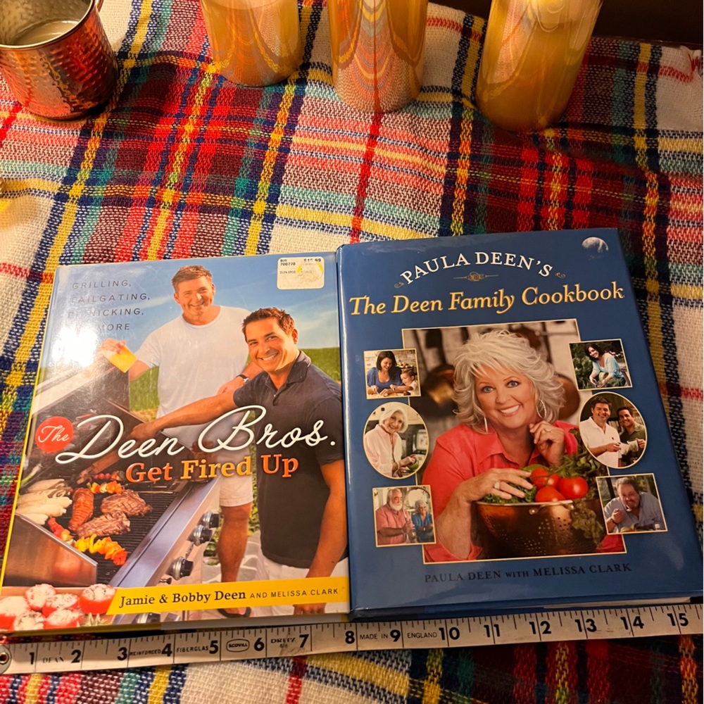 Paula Deen’s The Deen Family Cookbook & Deen Brothers Fired Up Cookbook 2 Hardcv
